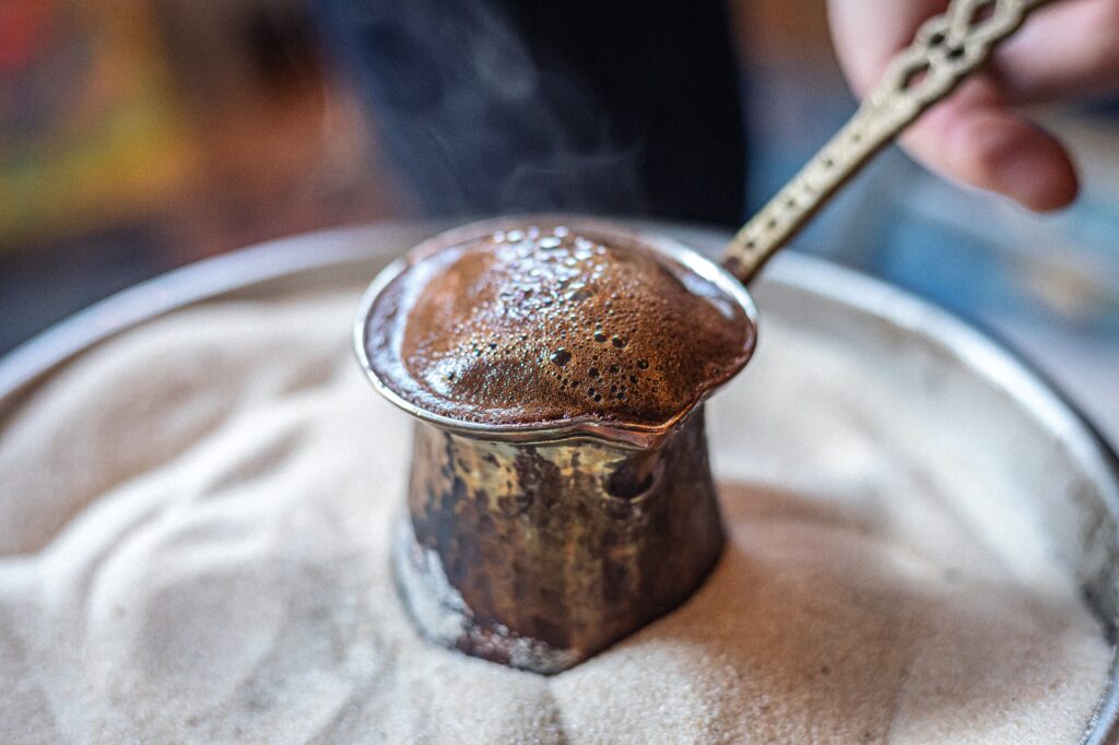 Have you ever wondered how to make Turkish coffee with sand?