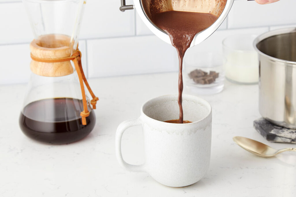 How to make Mocha coffee without equipment?