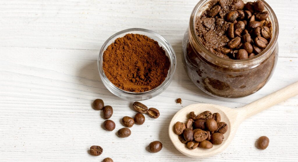The skin-calming with caffeine