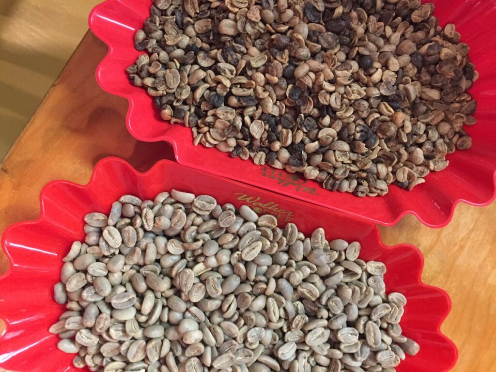 What is the difference between specialty and commercial coffee grades?